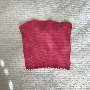 Levi's Pink Ribbed Crop Top